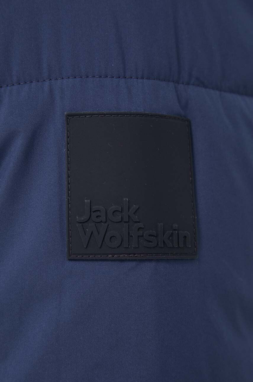 Jack Wolfskin Bunda pánska tmavomodrá farba prechodná - Pepit.sk