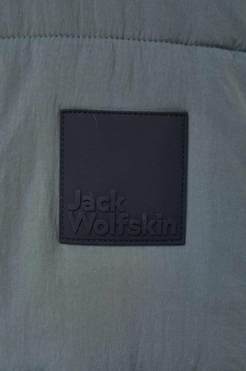 Jack Wolfskin Bunda pánska šedá farba zimná - Pepit.sk