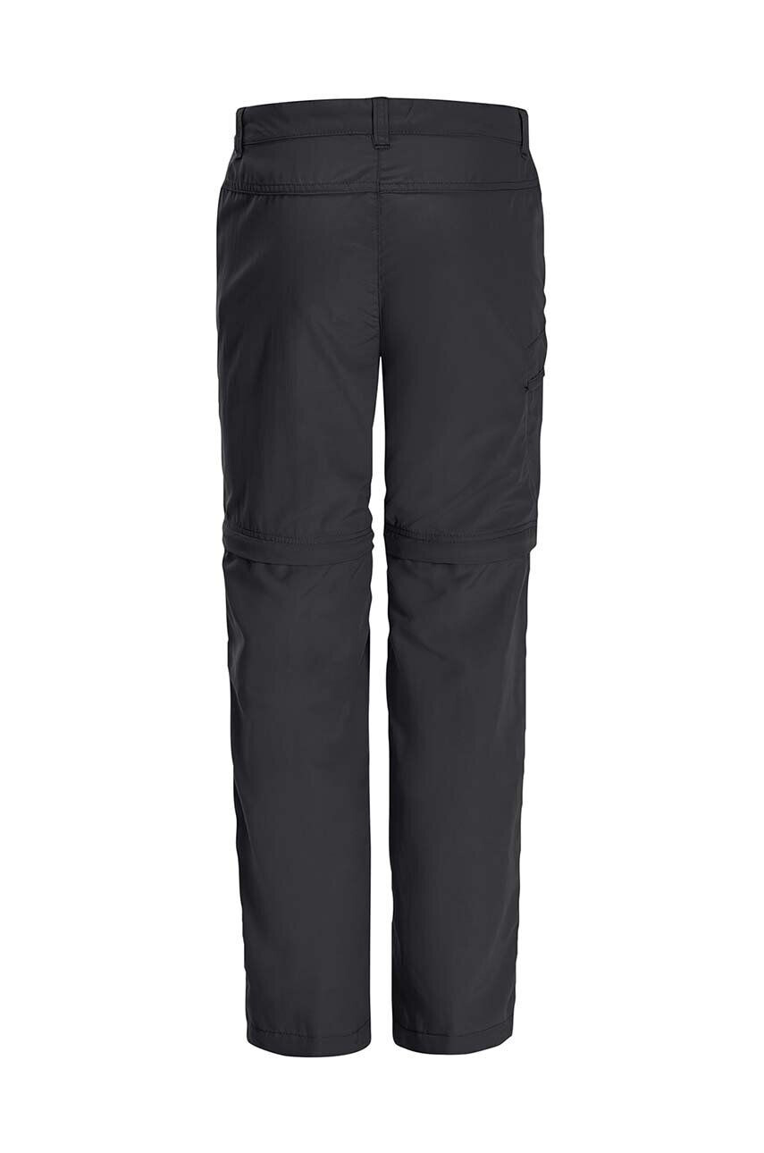 Jack Wolfskin Detské nohavice SAFARI ZIP OFF PANTS K čierna farba - Pepit.sk