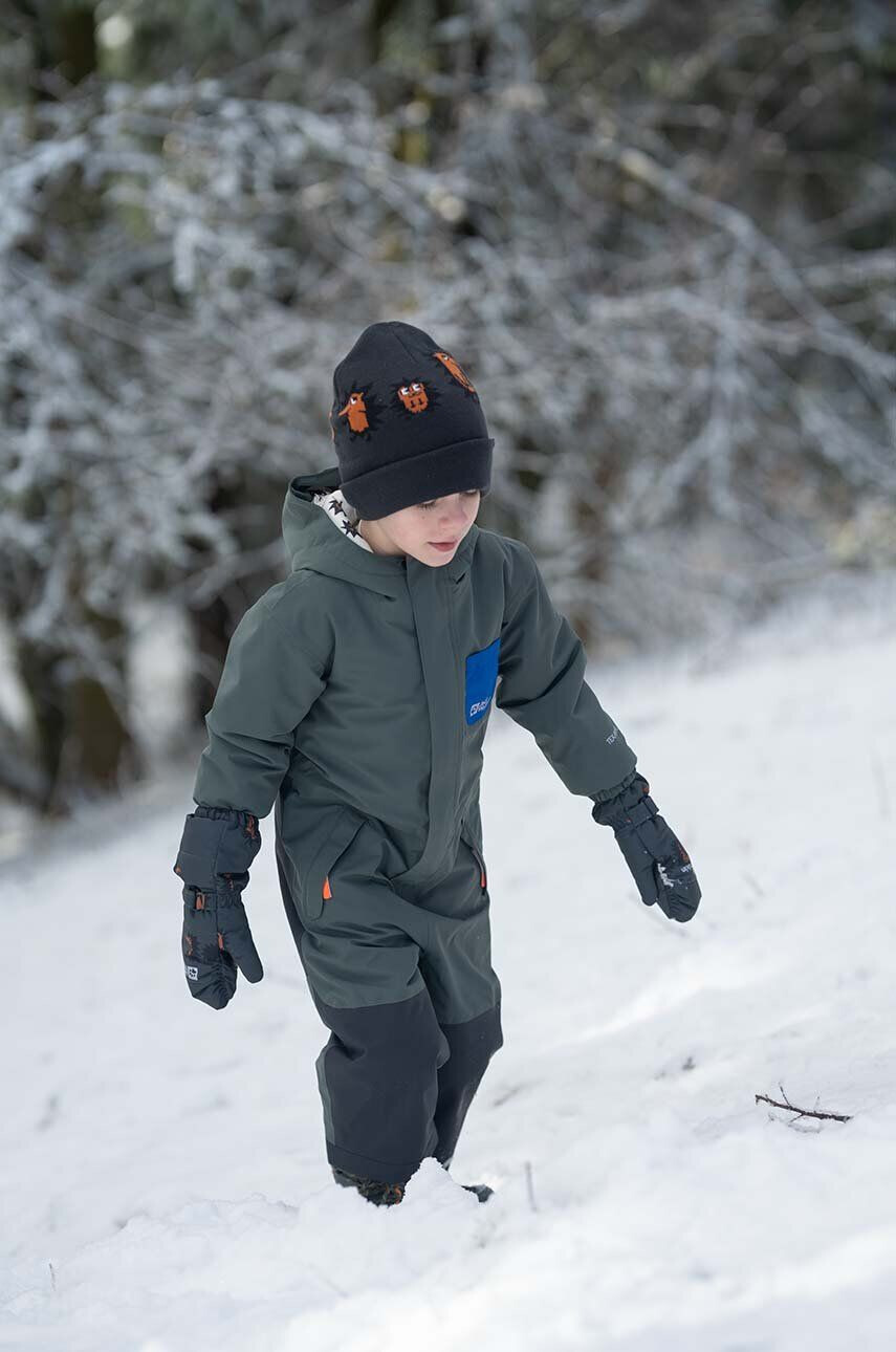 Jack Wolfskin Detský overal GLEEL 2L INS šedá farba - Pepit.sk