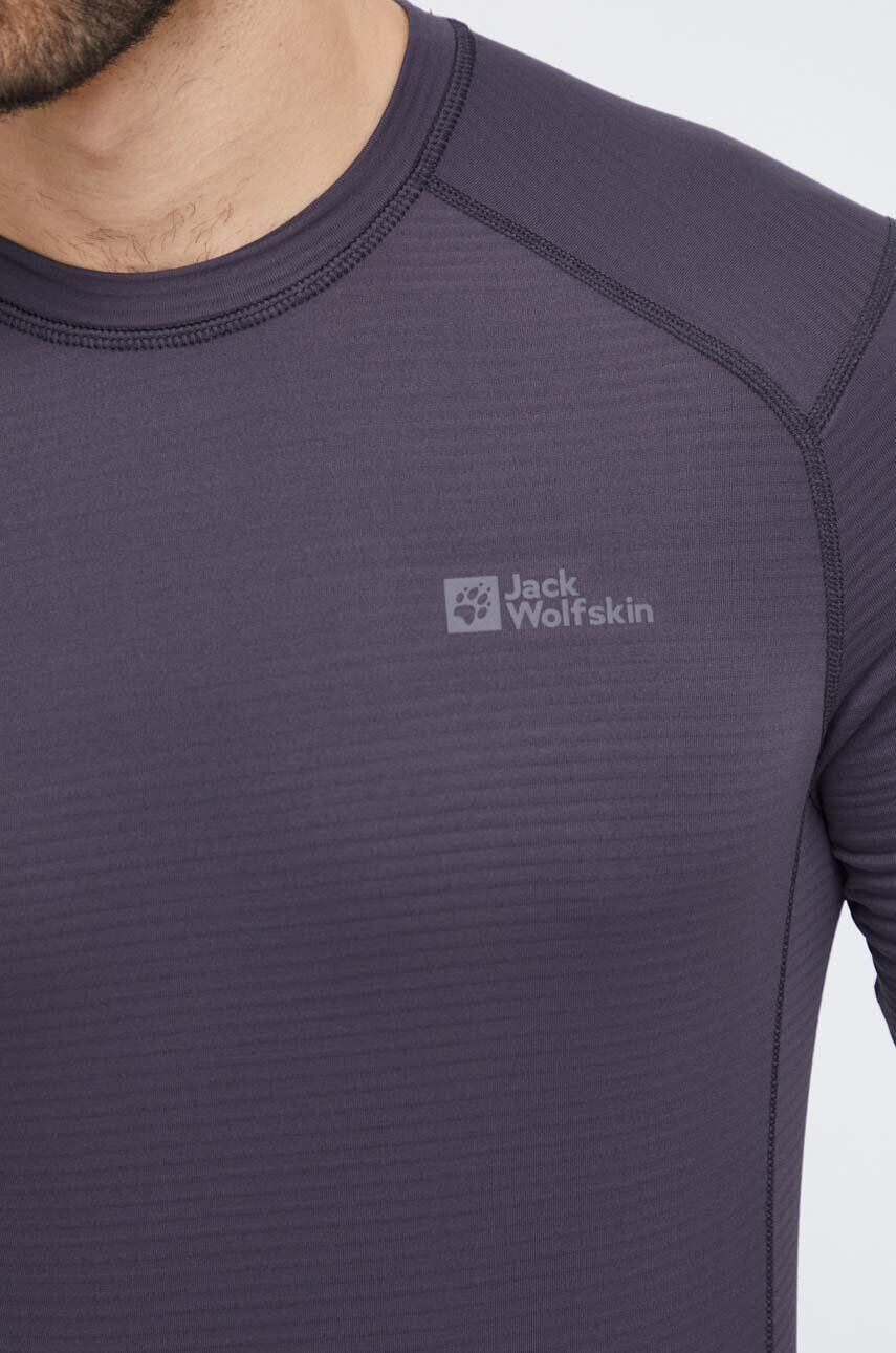 Jack Wolfskin Funkčné tričko s dlhým rukávom Infinite šedá farba - Pepit.sk