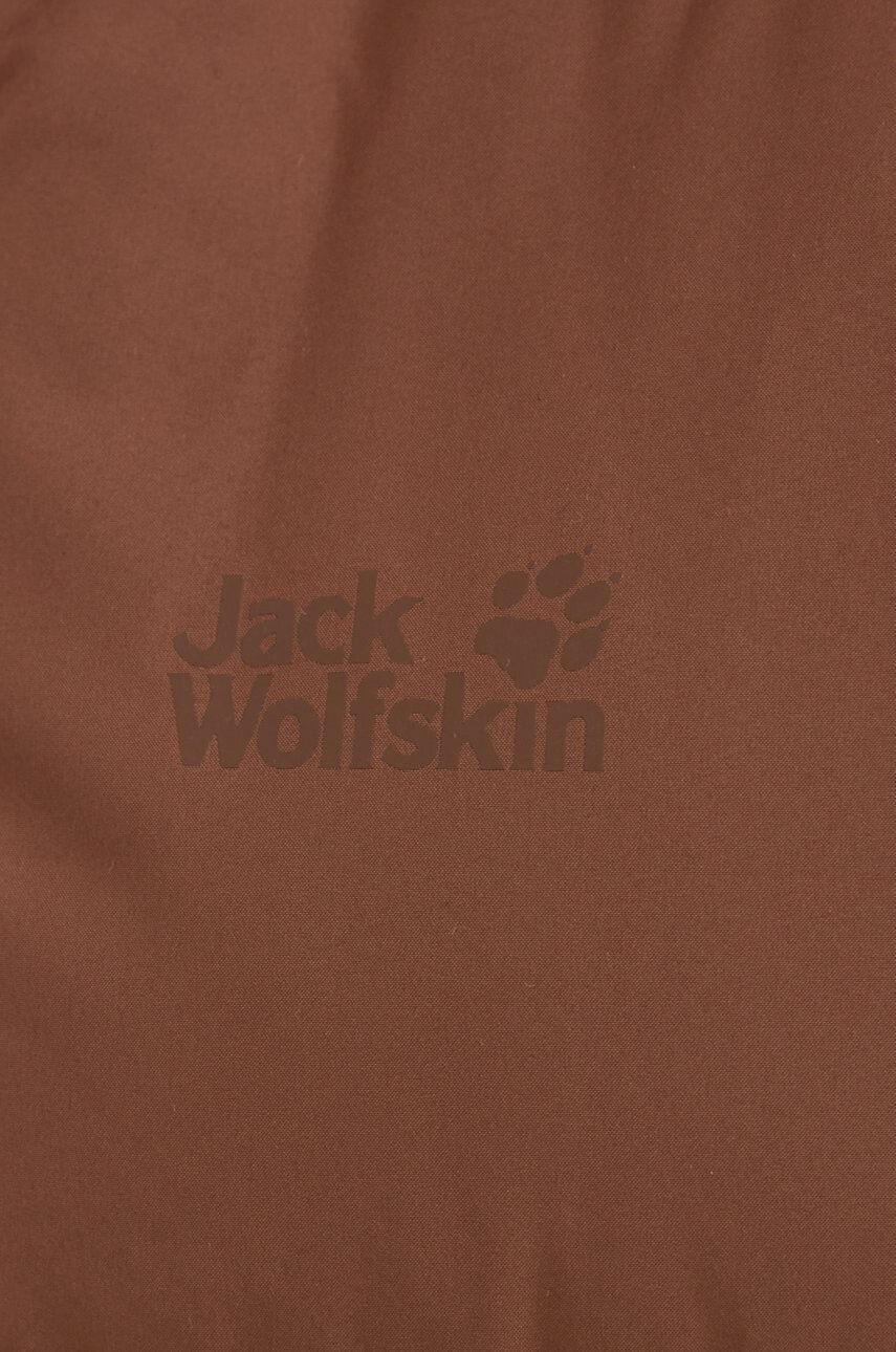 Jack Wolfskin Páperová bunda dámska hnedá farba zimná - Pepit.sk