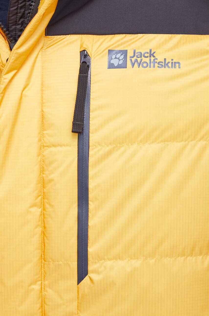 Jack Wolfskin Páperová bunda 1995 Series Cook žltá farba - Pepit.sk