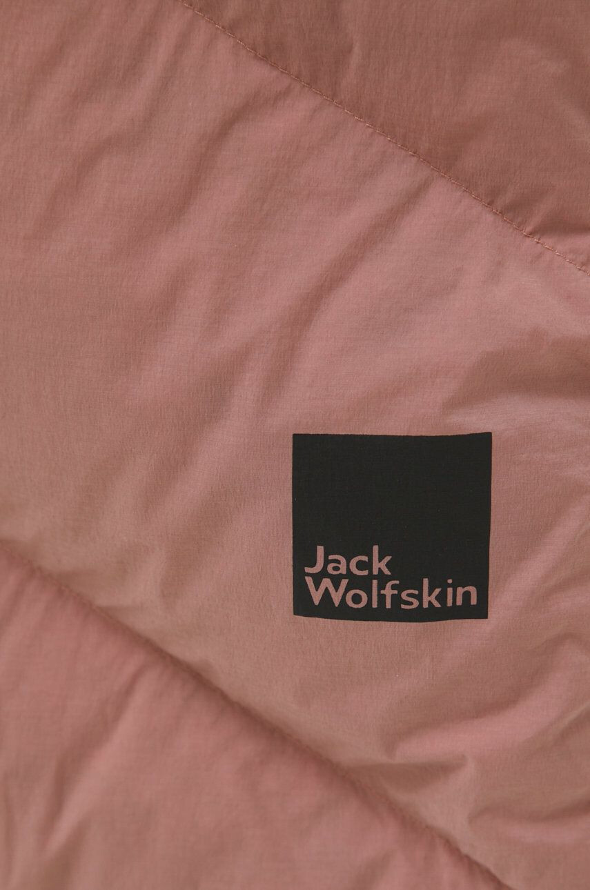 Jack Wolfskin Páperová bunda dámska ružová farba zimná - Pepit.sk