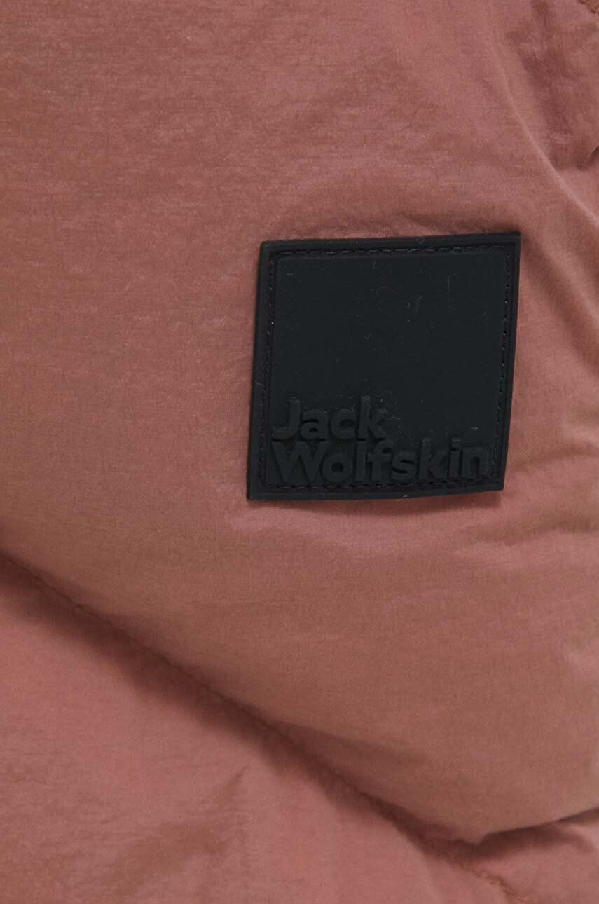 Jack Wolfskin Páperová bunda dámska tmavomodrá farba zimná - Pepit.sk