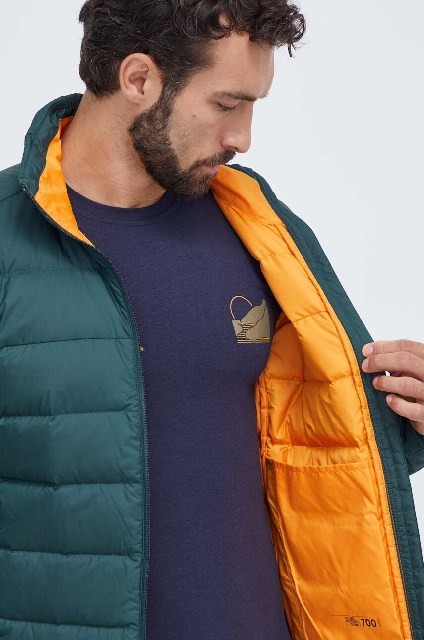 Jack Wolfskin Páperová športová bunda Ather zelená farba - Pepit.sk