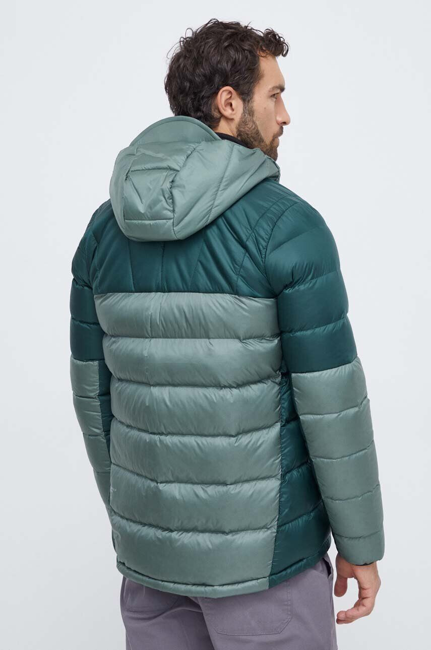 Jack Wolfskin Páperová športová bunda Nebelhorn zelená farba - Pepit.sk