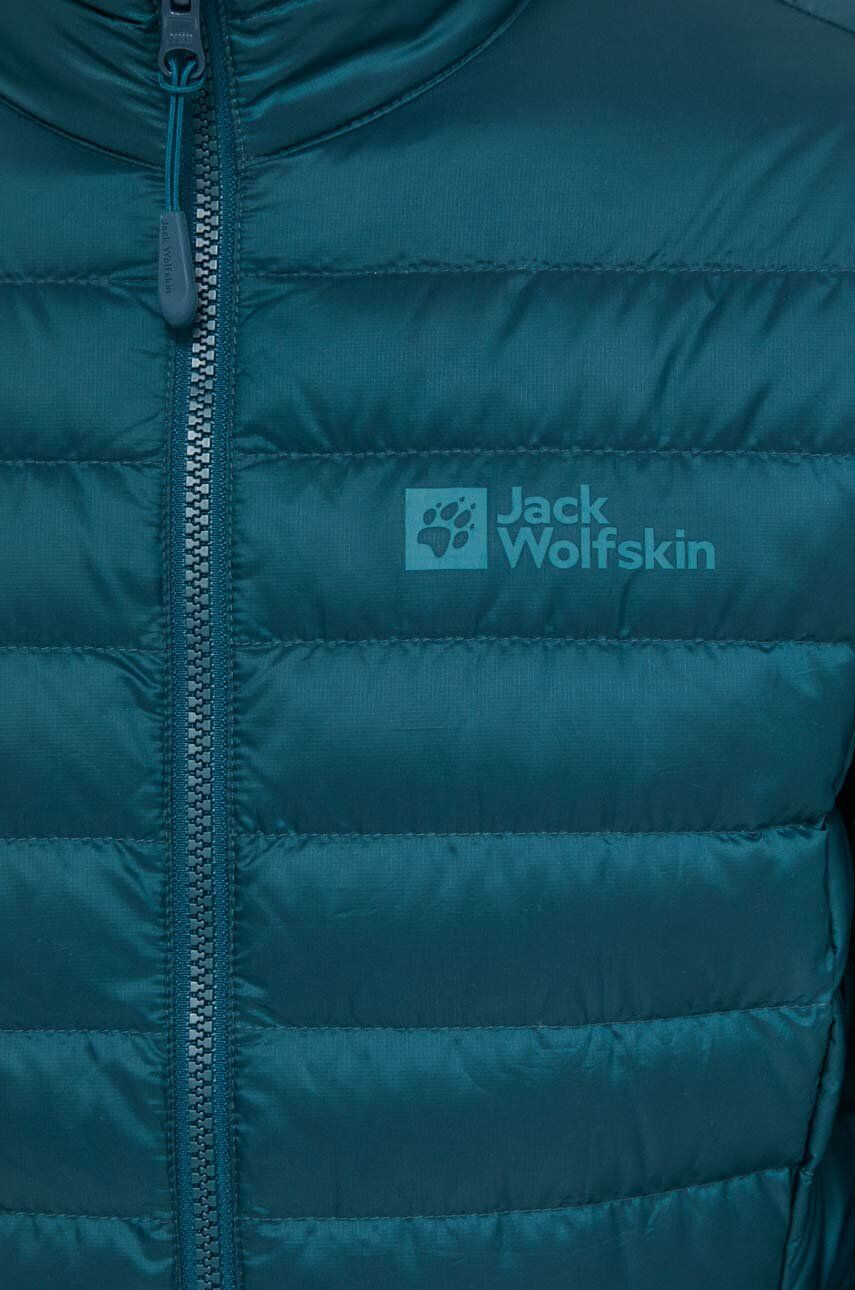 Jack Wolfskin Páperová športová bunda Pilvi tyrkysová farba - Pepit.sk