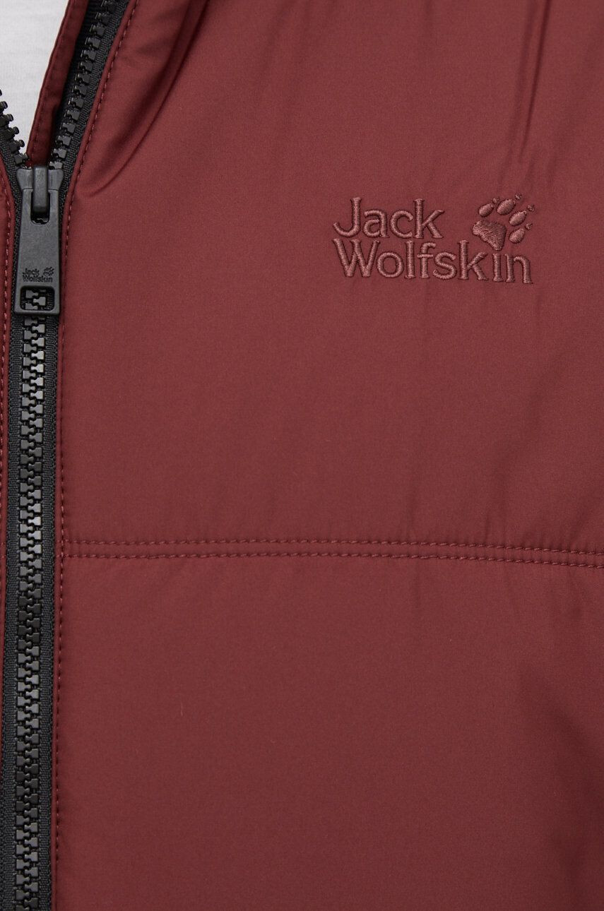 Jack Wolfskin Športová bunda bordová farba zimná - Pepit.sk