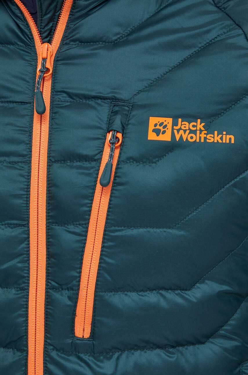 Jack Wolfskin Športová bunda zelená farba - Pepit.sk