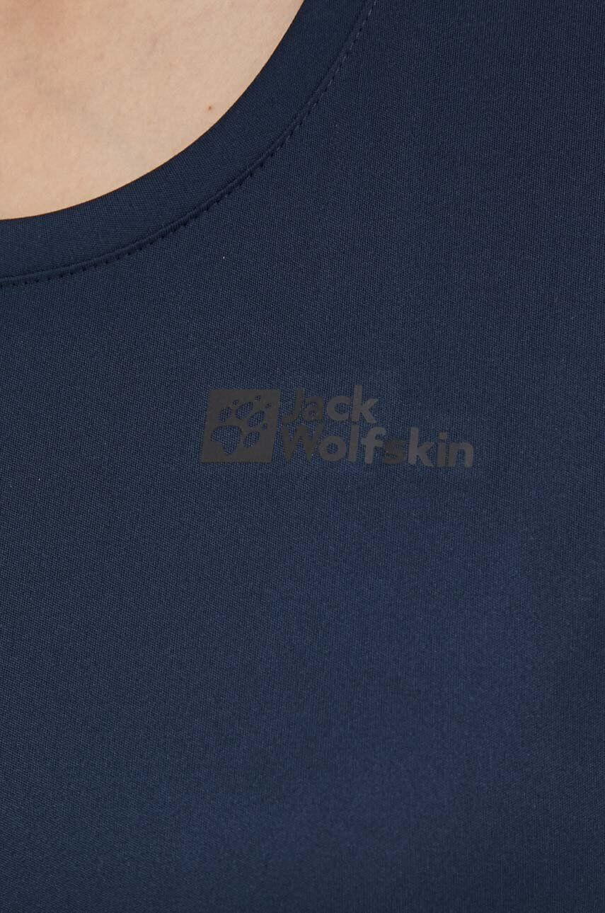 Jack Wolfskin Športové tričko Tech tmavomodrá farba jednofarebné - Pepit.sk