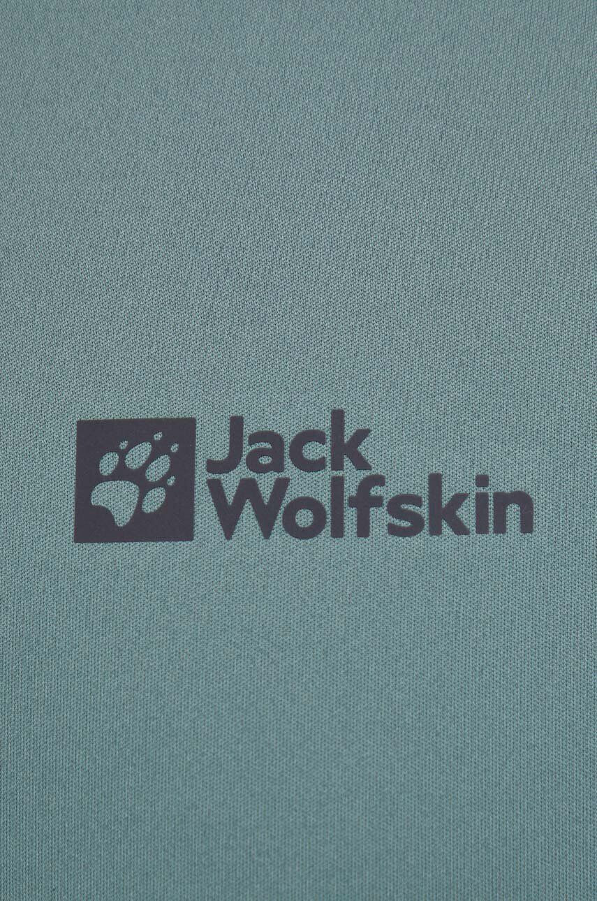 Jack Wolfskin Športové tričko Tech zelená farba jednofarebné - Pepit.sk