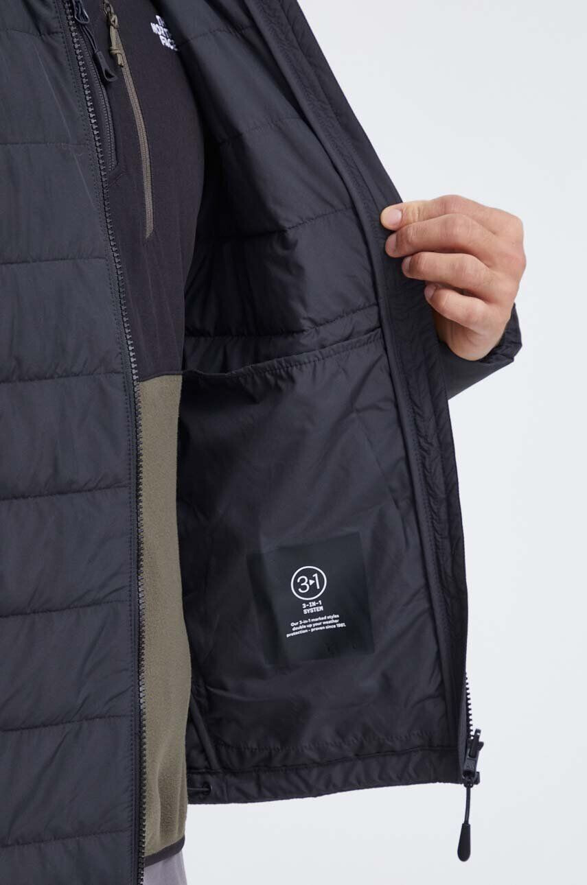 Jack Wolfskin Turistická bunda Bergland 3in1 čierna farba - Pepit.sk