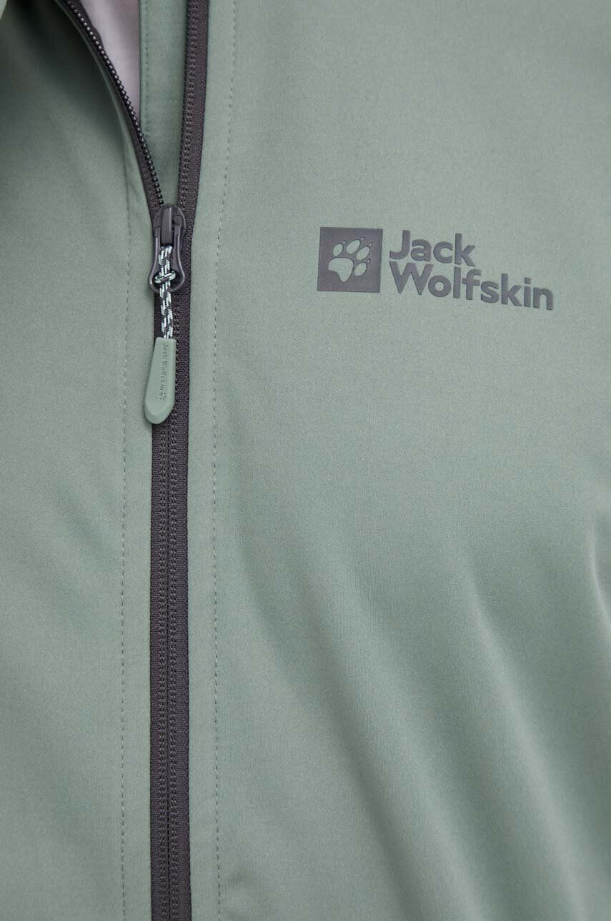 Jack Wolfskin Turistická bunda Feldberg Hoody zelená farba - Pepit.sk