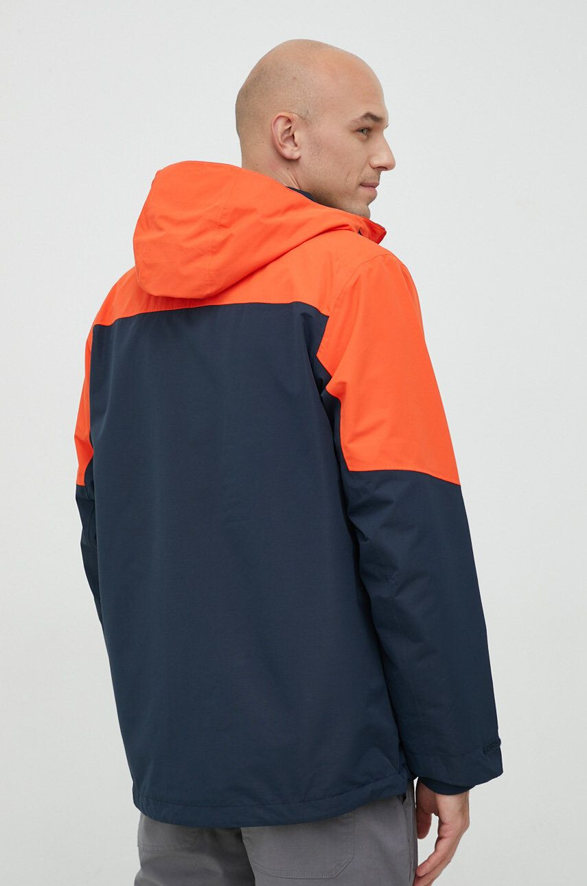 Jack Wolfskin Turistická bunda Glaabach 3in1 oranžová farba - Pepit.sk