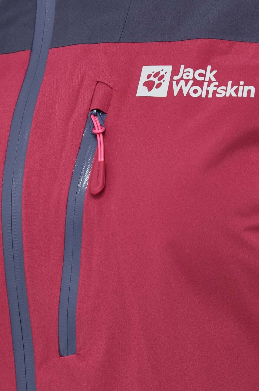 Jack Wolfskin Turistická bunda Go Hike červená farba - Pepit.sk