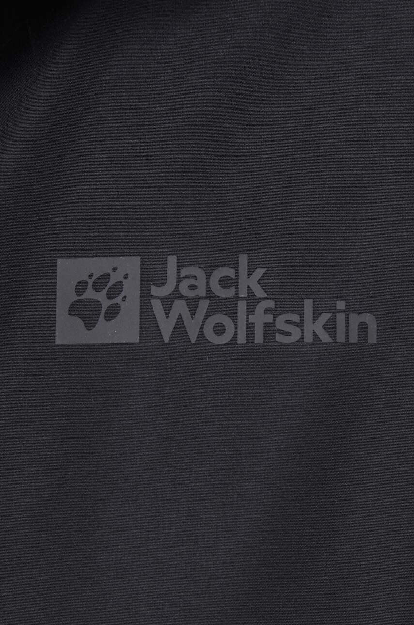 Jack Wolfskin Turistická bunda Stormy Point čierna farba - Pepit.sk