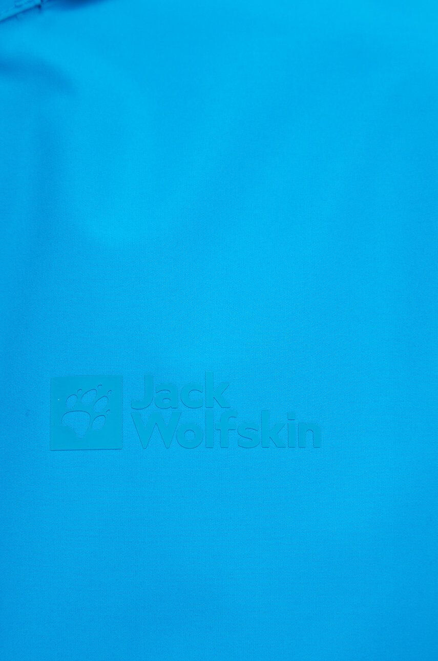 Jack Wolfskin Turistická bunda Stormy Point tyrkysová farba - Pepit.sk