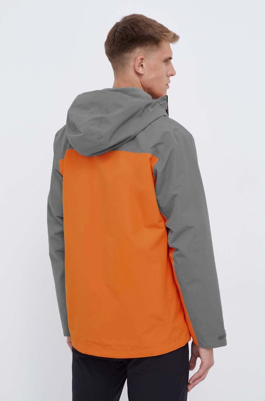 Jack Wolfskin Turistická bunda Taubenberg 3in1 oranžová farba - Pepit.sk