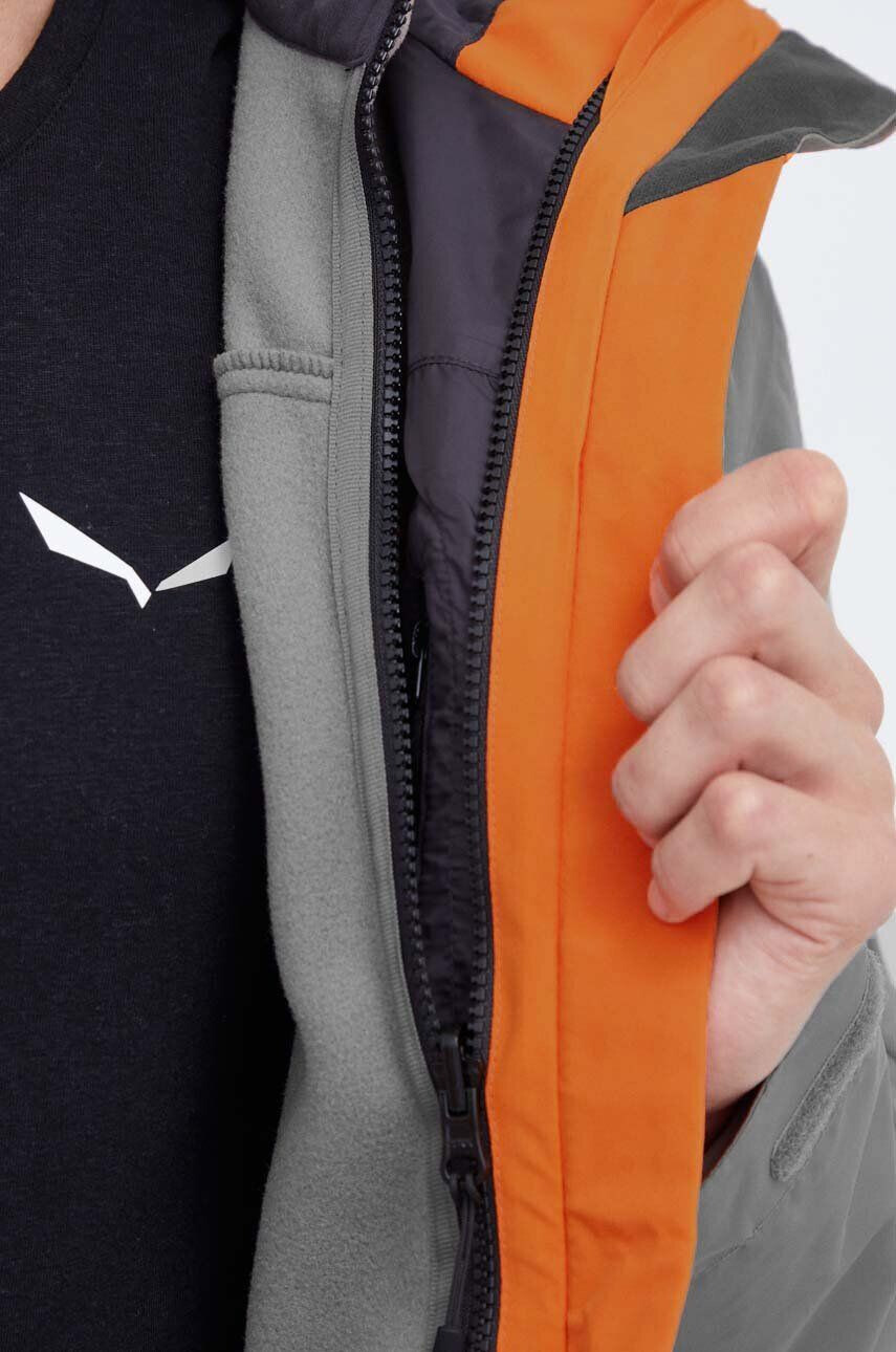 Jack Wolfskin Turistická bunda Taubenberg 3in1 oranžová farba - Pepit.sk