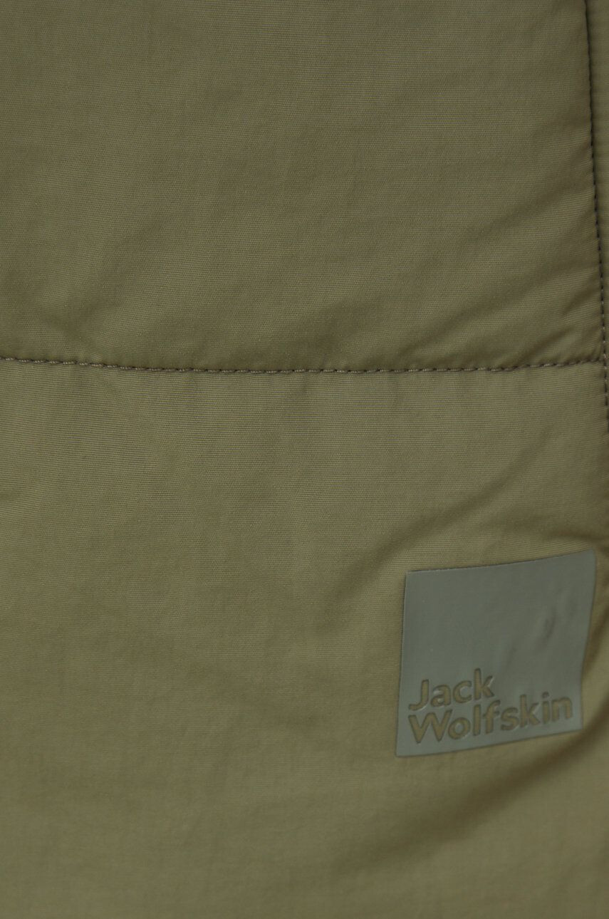 Jack Wolfskin Vesta pánska zelená farba prechodná - Pepit.sk