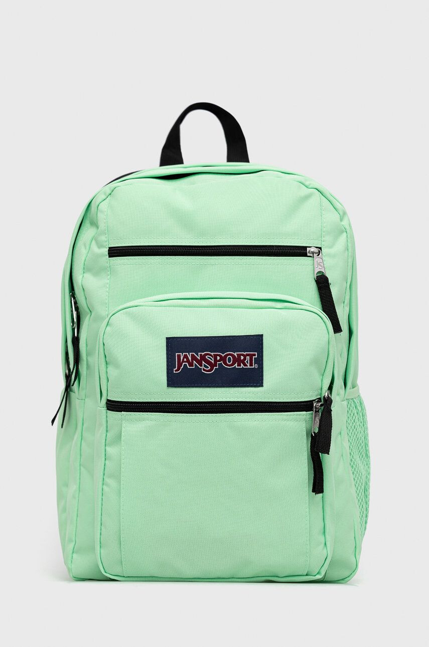 Jansport Ruksak zelená farba veľký jednofarebný - Pepit.sk