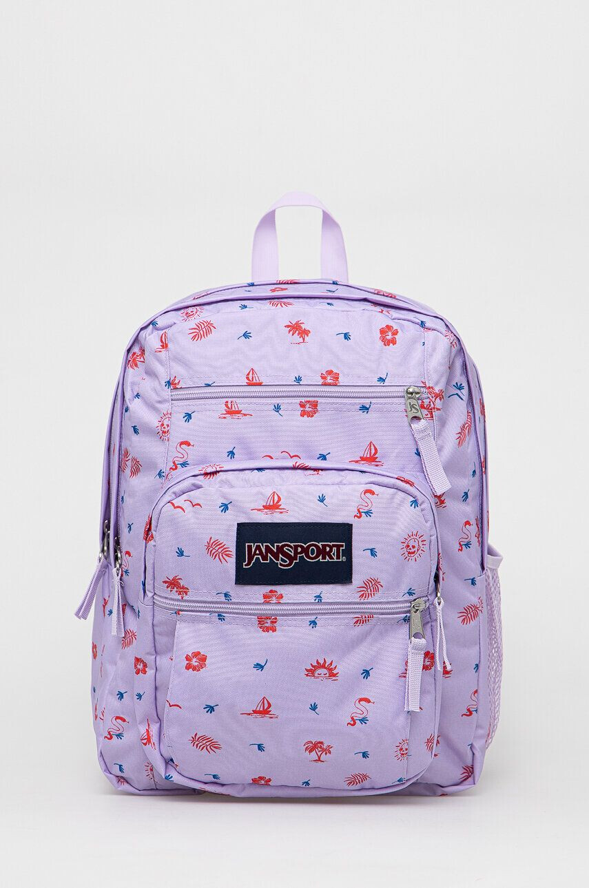 Jansport Ruksak fialová farba veľký vzorovaný - Pepit.sk