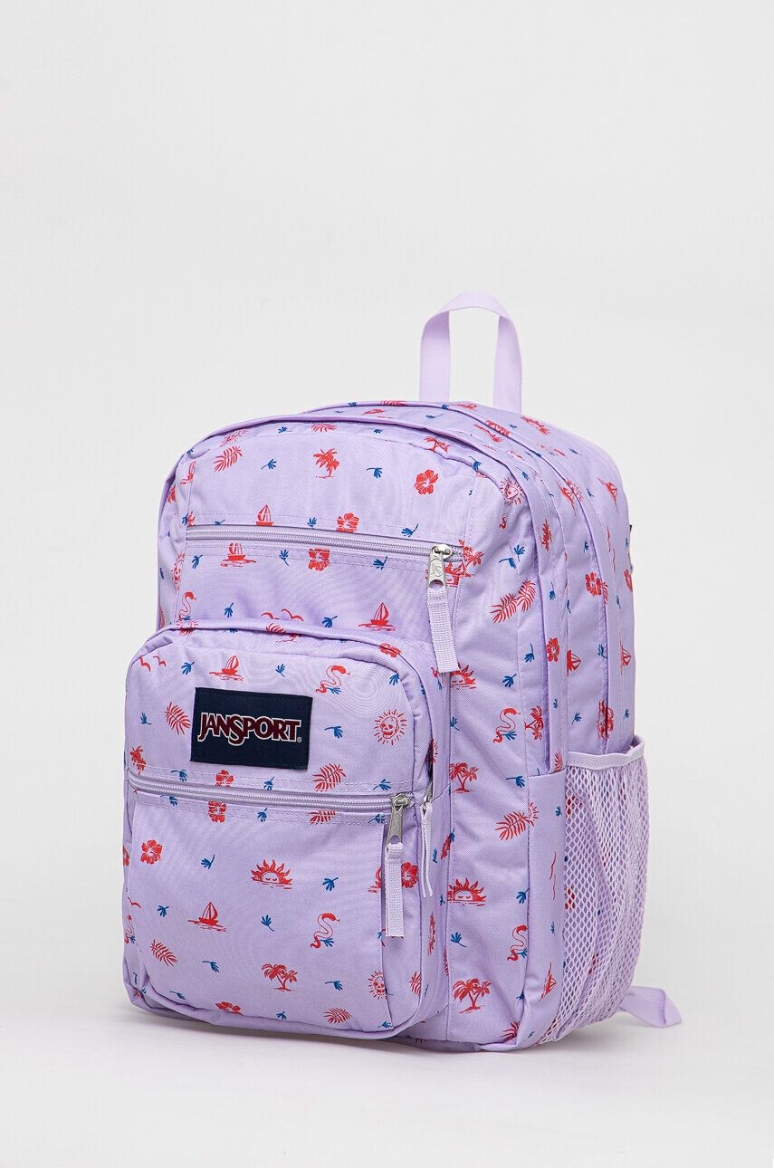 Jansport Ruksak fialová farba veľký vzorovaný - Pepit.sk