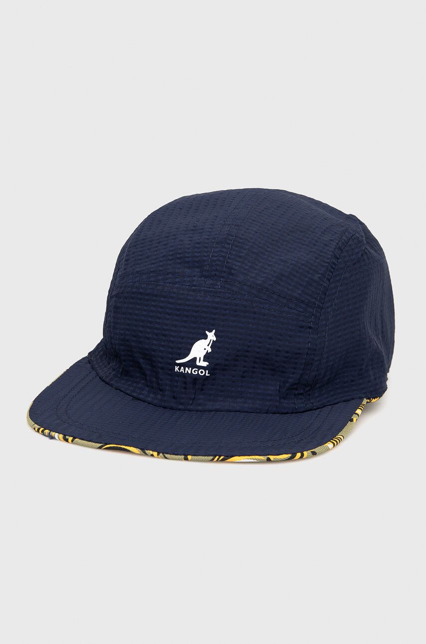 Kangol Bavlnená čiapka K5165HT.SM094-SM094 zelená farba s nášivkou - Pepit.sk