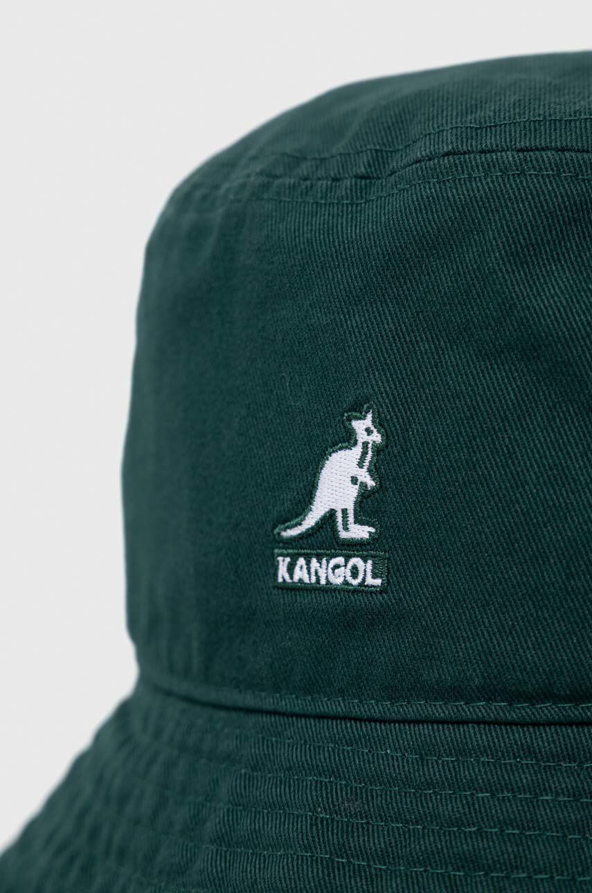 Kangol Bavlnený klobúk zelená farba bavlnený - Pepit.sk