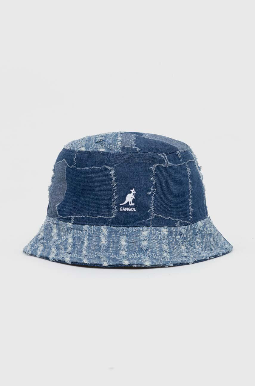 Kangol Bavlnený klobúk Denim Mashup Bucket K5296-MEDIUMBLUE bavlnený - Pepit.sk