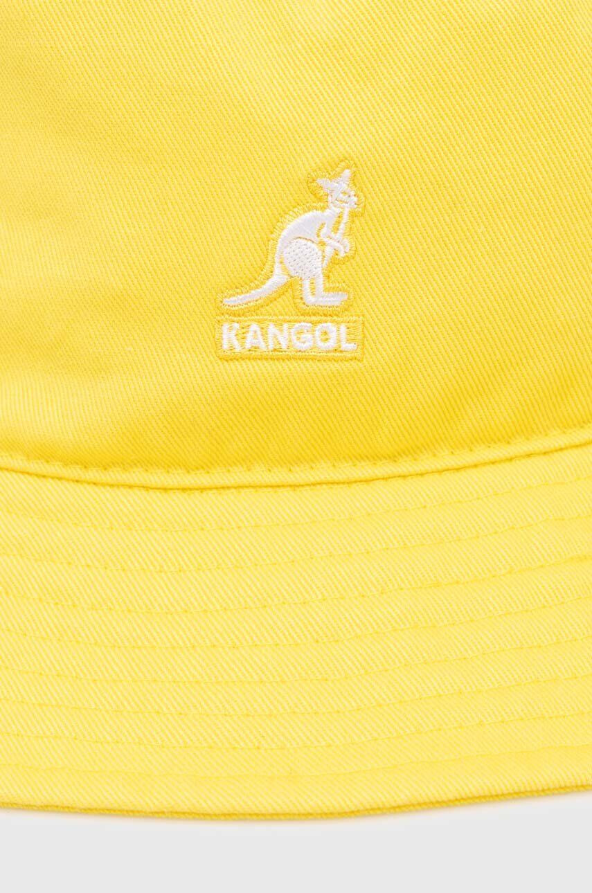 Kangol Bavlnený klobúk Washed Bucket K4224HT WHITE K4224HT-WHITE žltá farba bavlnený - Pepit.sk