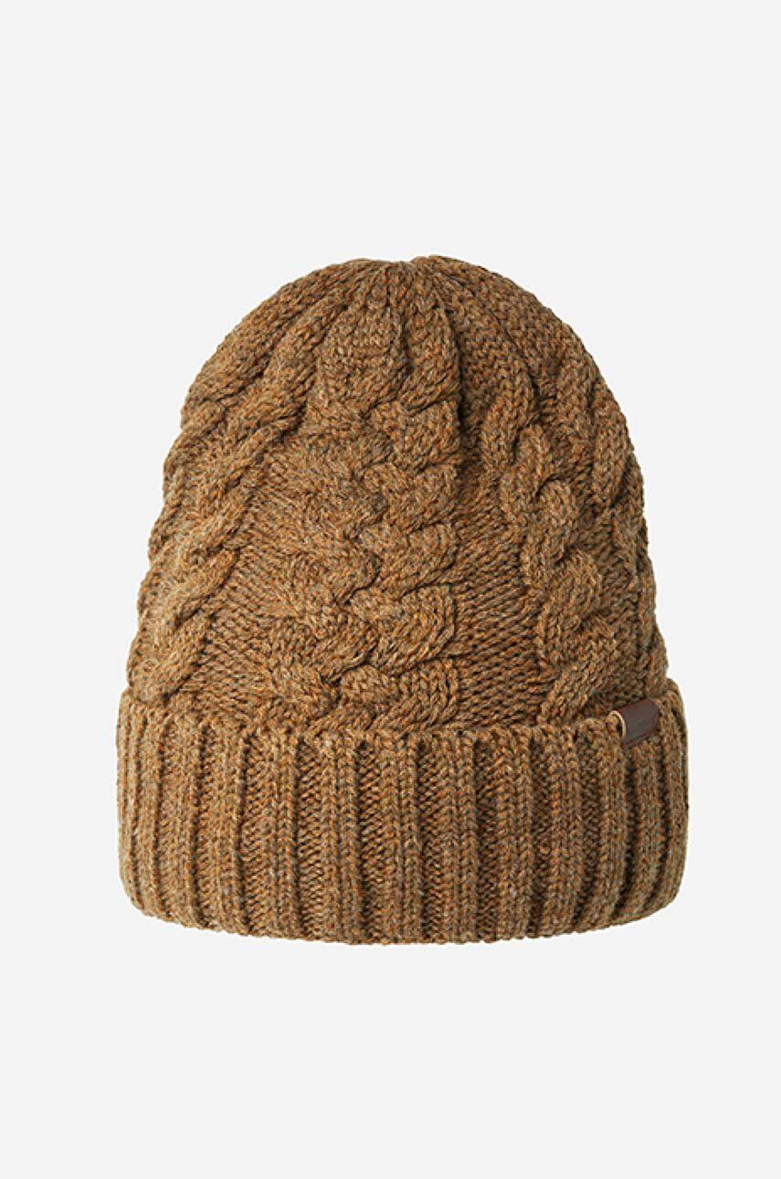 Kangol Čiapka Cable Beanie HEATHER K3376HT-TANHEATHER hnedá farba z hrubej pleteniny - Pepit.sk