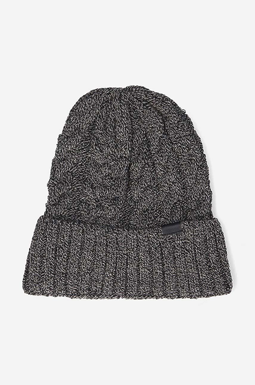 Kangol Čiapka Cable Beanie HEATHER K3376HT-TANHEATHER šedá farba z hrubej pleteniny - Pepit.sk