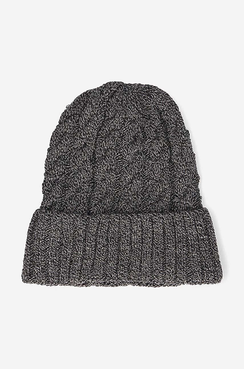 Kangol Čiapka Cable Beanie HEATHER K3376HT-TANHEATHER šedá farba z hrubej pleteniny - Pepit.sk