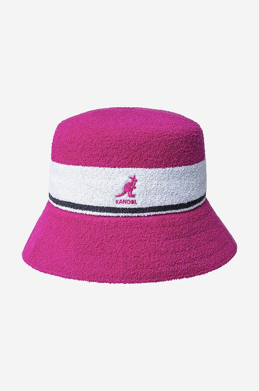 Kangol Klobúk Bermuda Bucket K3326ST.PINK-ELCTRC.PNK ružová farba - Pepit.sk