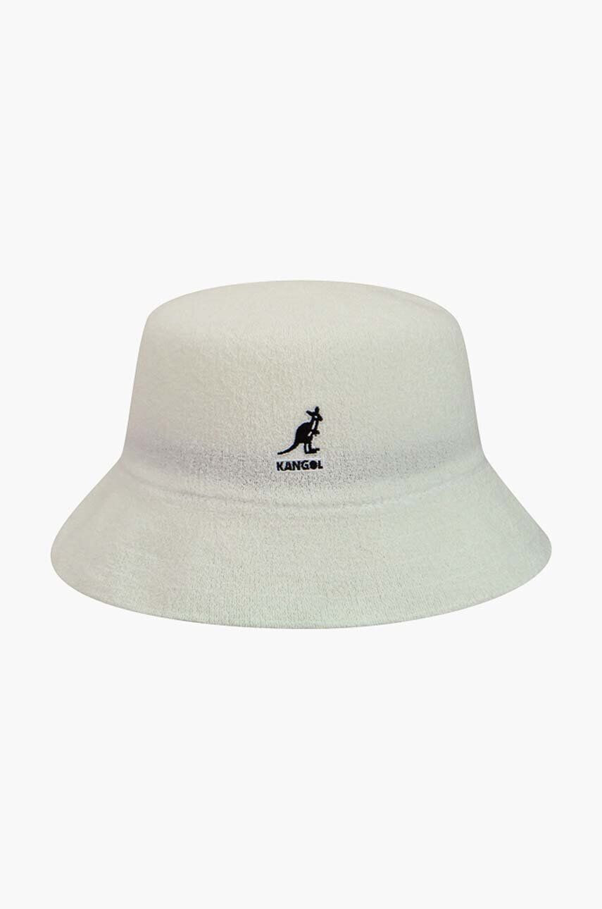 Kangol Klobúk Bermuda Bucket K3050ST.WHITE-WHITE biela farba - Pepit.sk