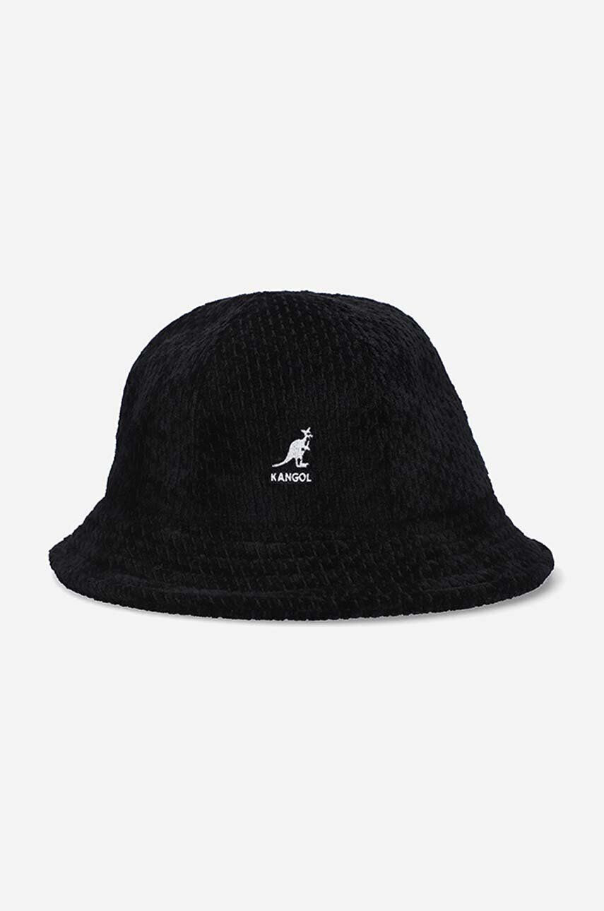 Kangol Klobúk Velour Slub Casual K5319.BLACK-BLACK čierna farba - Pepit.sk