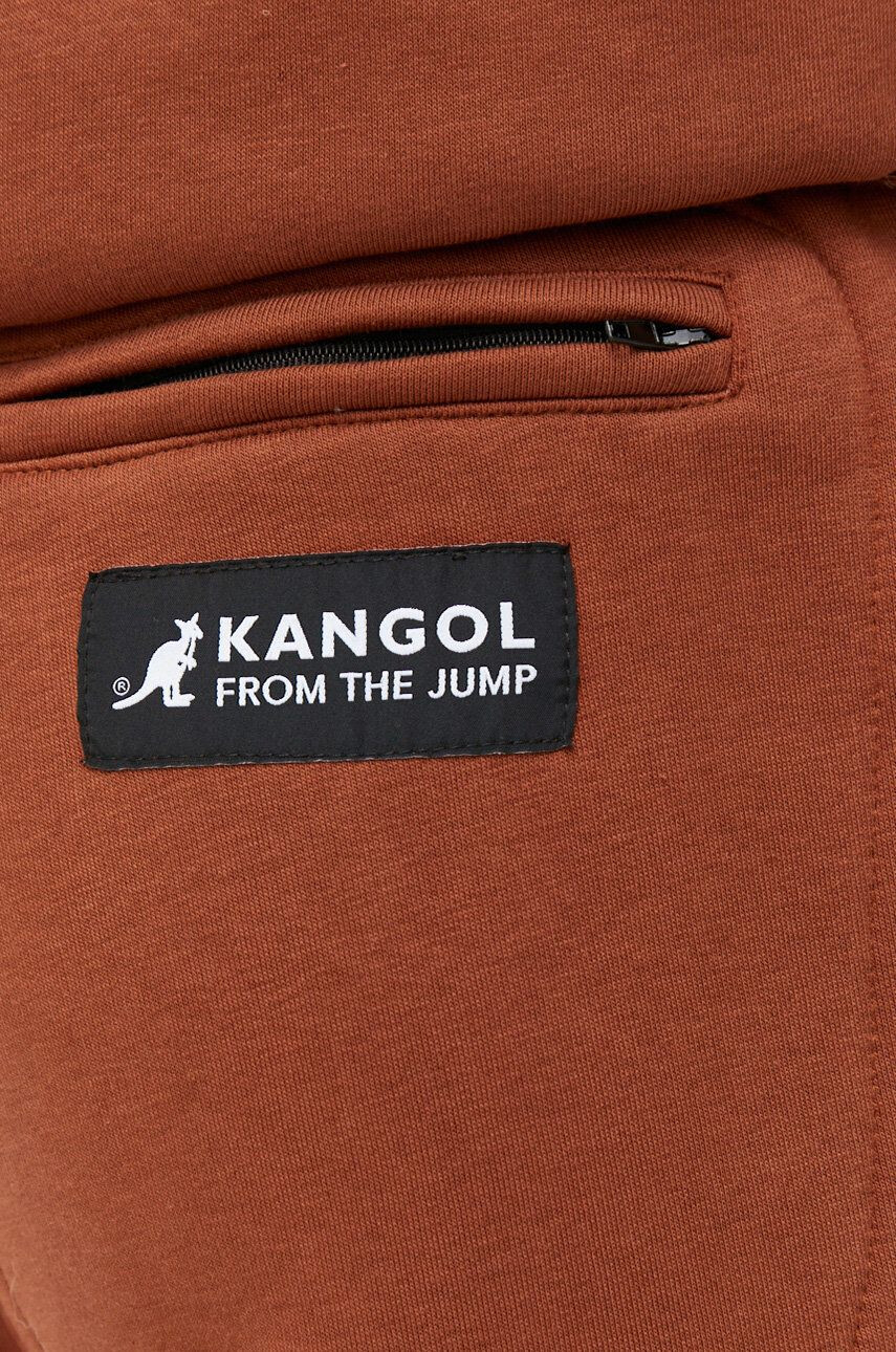 Kangol Tepláky unisex hnedá farba jednofarebné - Pepit.sk