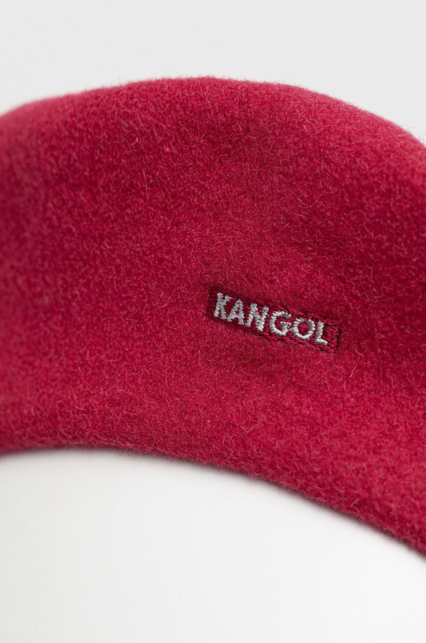 Kangol Vlnená baretka ružová farba vlnená - Pepit.sk