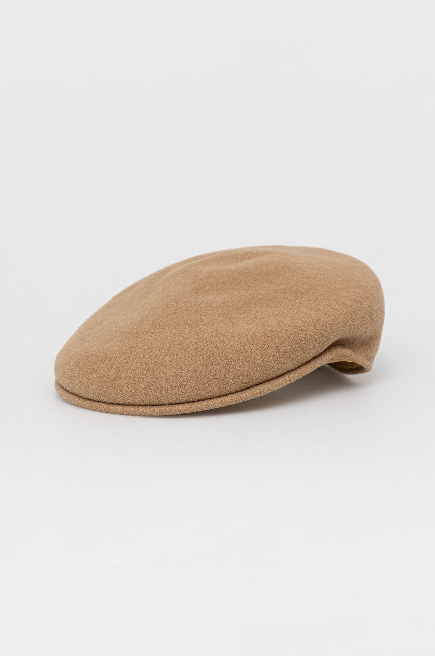 Kangol Vlnená čiapka 0258BC.CM227-CM227 béžová farba vlnená - Pepit.sk