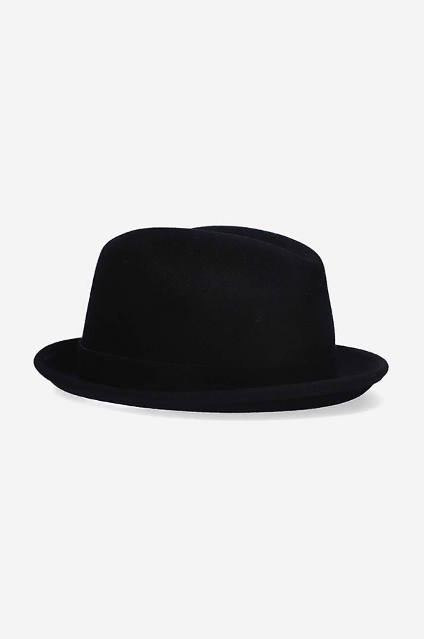 Kangol Vlnený klobúk Polished Player K4385 BLACK čierna farba vlnený - Pepit.sk