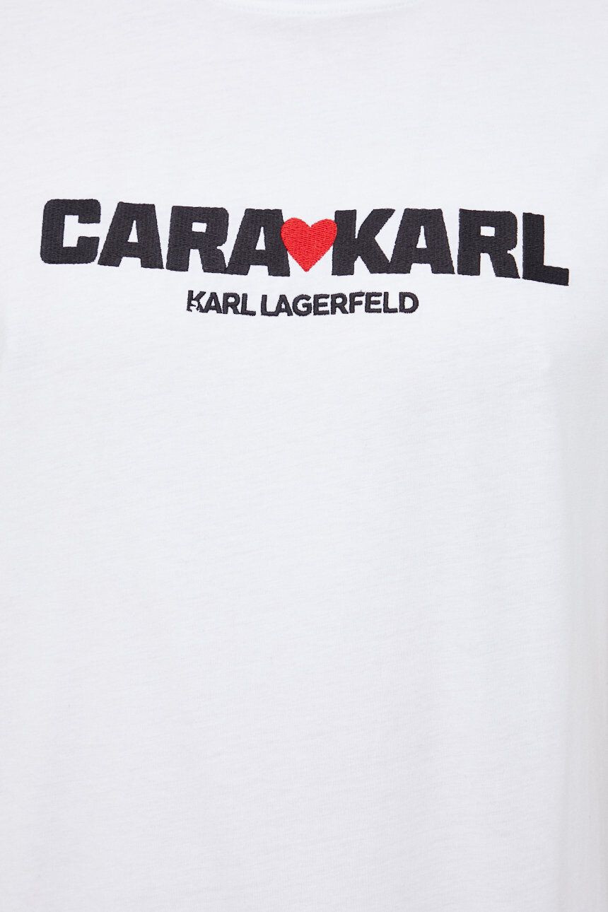 Karl Lagerfeld Bavlnené tričko x Cara Delevingne - Pepit.sk