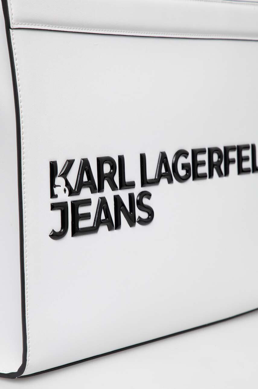 Karl Lagerfeld Jeans Kabelka biela farba - Pepit.sk