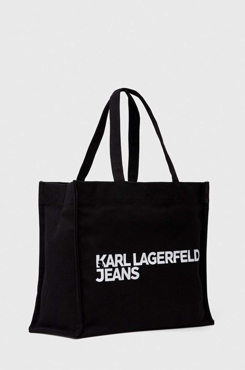 Karl Lagerfeld Jeans Kabelka čierna farba - Pepit.sk