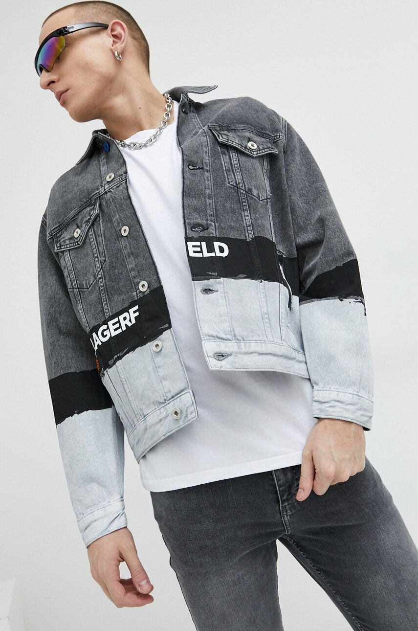 Karl Lagerfeld Jeans Rifľová bunda dámska prechodná oversize - Pepit.sk