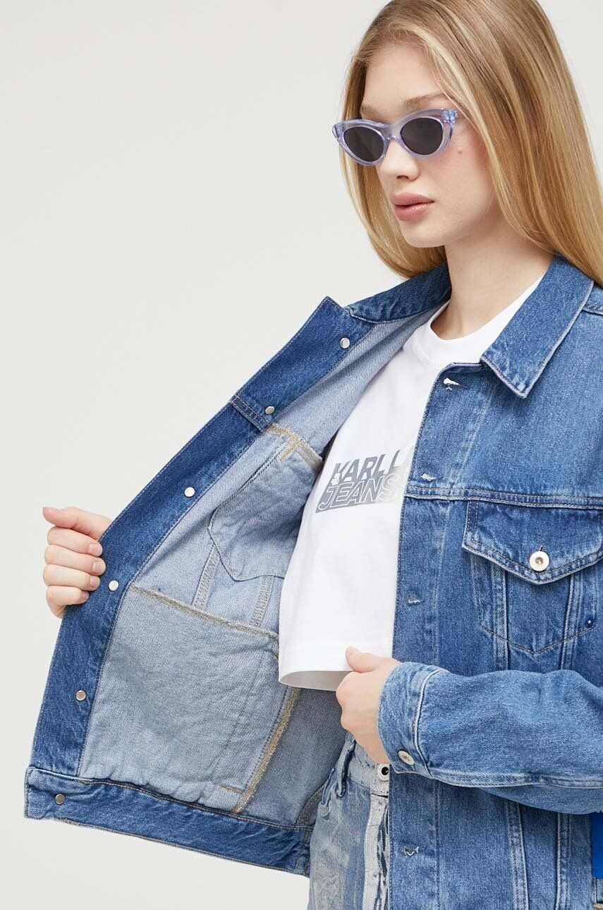 Karl Lagerfeld Jeans Rifľová bunda dámska prechodná oversize - Pepit.sk