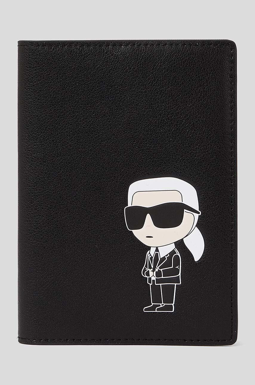 Karl Lagerfeld Kožené puzdro na karty - Pepit.sk