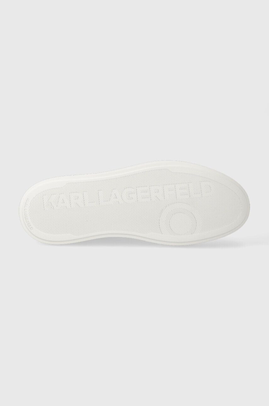 Karl Lagerfeld Kožené tenisky T/KAP KC biela farba KL51423 - Pepit.sk