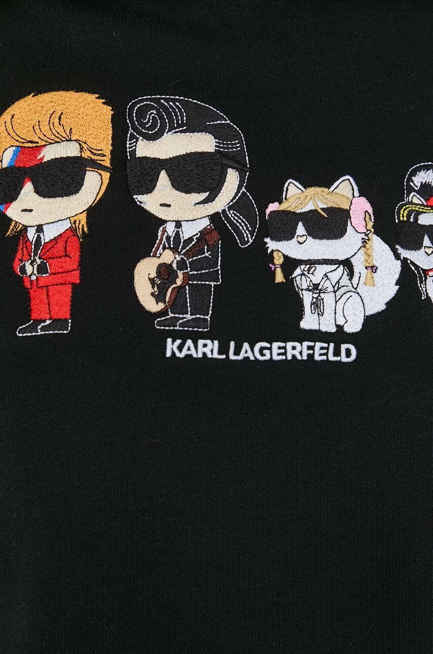 Karl Lagerfeld Mikina dámska ružová farba s potlačou - Pepit.sk